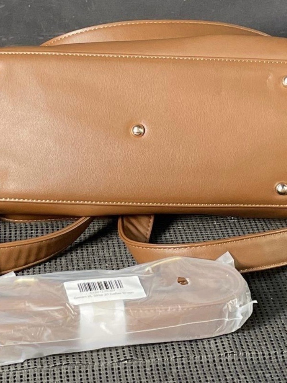 Coffee White Elm Gemini Convertible Backpack w/ Extra xl Strap and Dust Bag - Picture 3 of 9